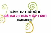 Bài 2.1 Toán 9 tập 1 SGK Kết nối tri thức